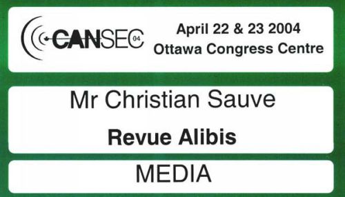  [Photo: Badge CANSEC]